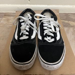 VANS black white classic old skool sneaker women’s size 6.5